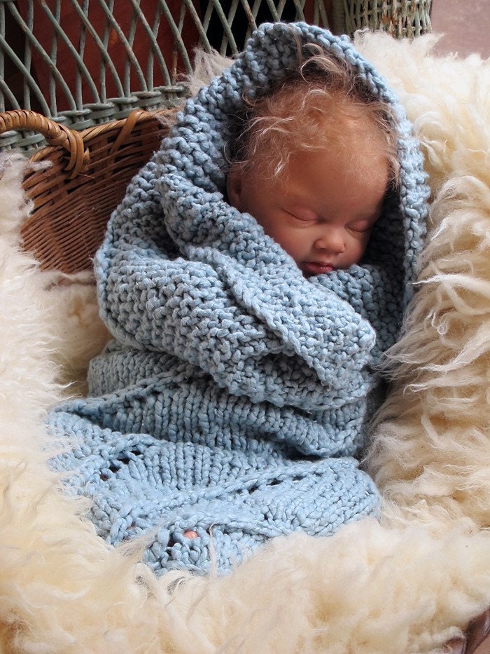 Organic Baby Cocoon in Custom Pastel Colors