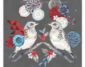 Two Little Birds. ( Archival print on Somerset Fine Art Paper ) Large Size
