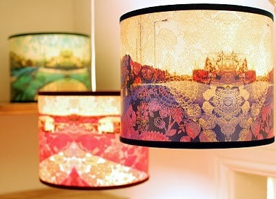 Lampshade for Pendant fitting - your choice of my three designs. 30cm diameter (See other listings for more sizes)