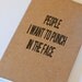 Keep Calm and Punch people in the face - poster A4 8X12  print - Poster - FREE US SHIPPING