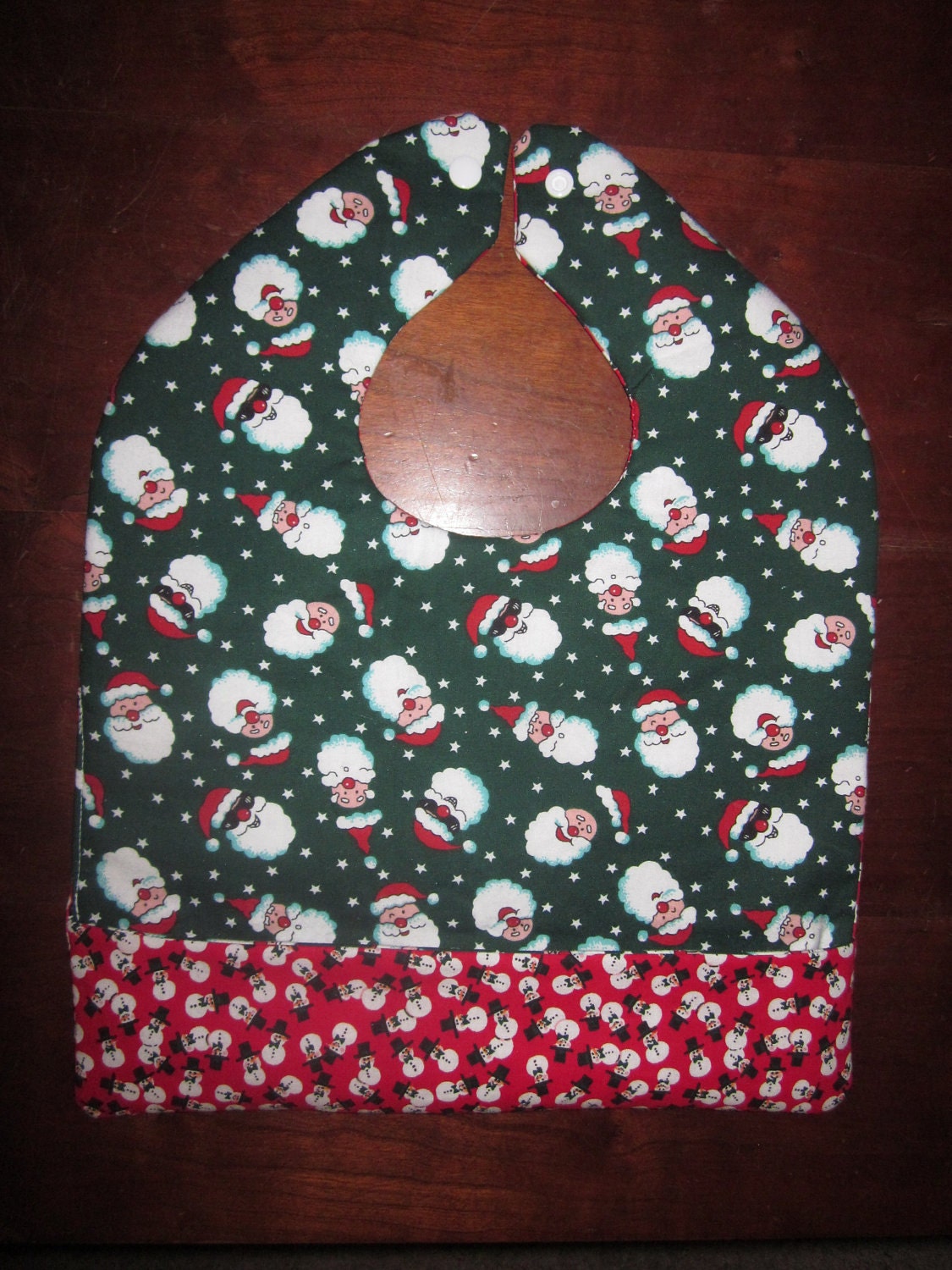 Get Your Jollies (Christmas Holiday) Reversible Double-Sided Pocket Bib - Ready to Ship