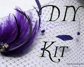 DIY Unique SPOTTED Birdcage Veil Kit - Professional Quality Materials