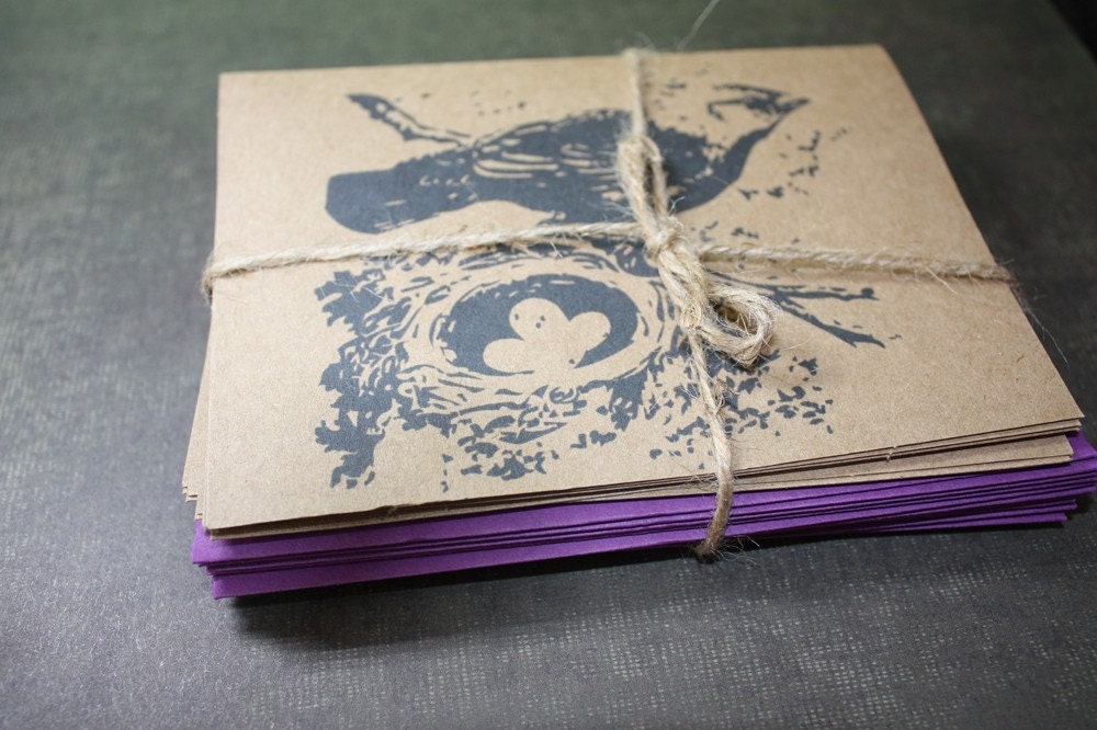 Woodland Animals - set of 8 note cards