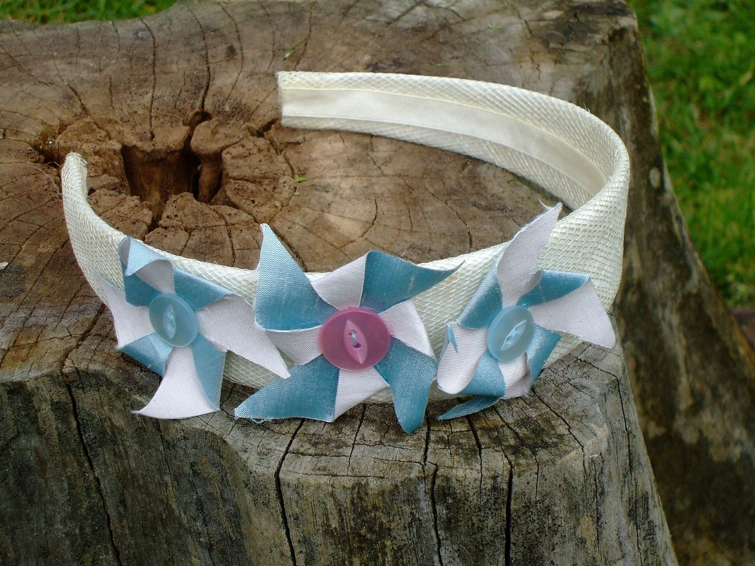Custom Three silk windmill headband