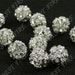 20 PCS of Silver plated brass A grade zircon beads 8mm