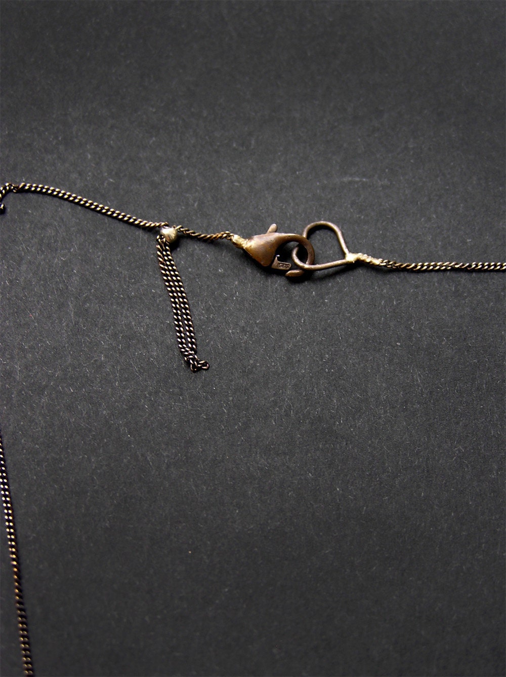 tiny washed pumpkin sunstone necklace