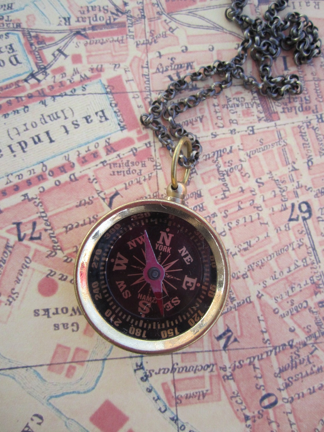 Explorer's Working Compass Necklace - Find Your Way