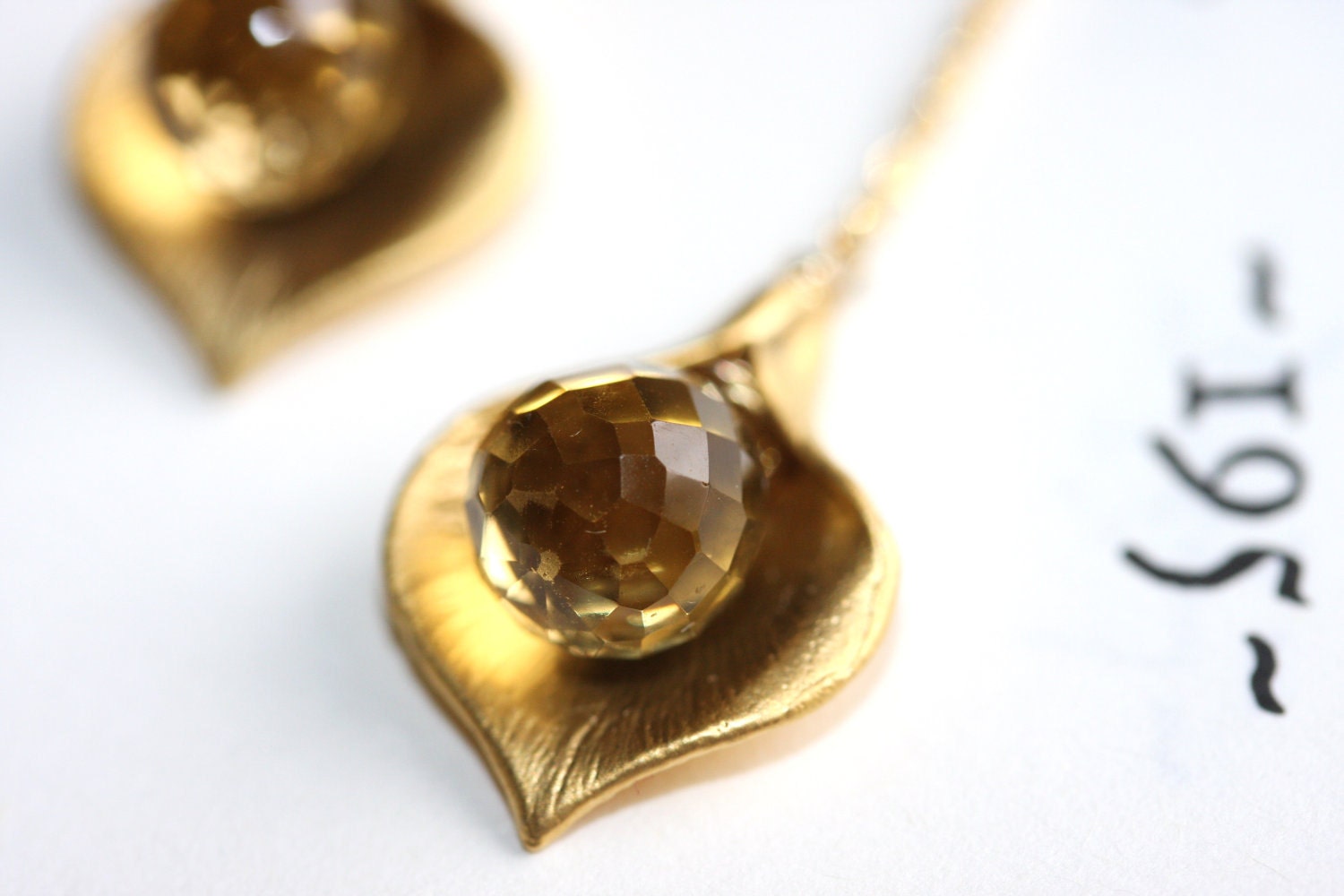 Delicate calla earrings