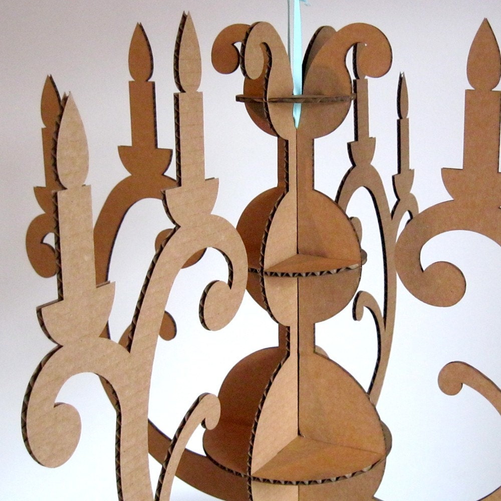Eco Friendly Cardboard Chandelier - Modern Decor