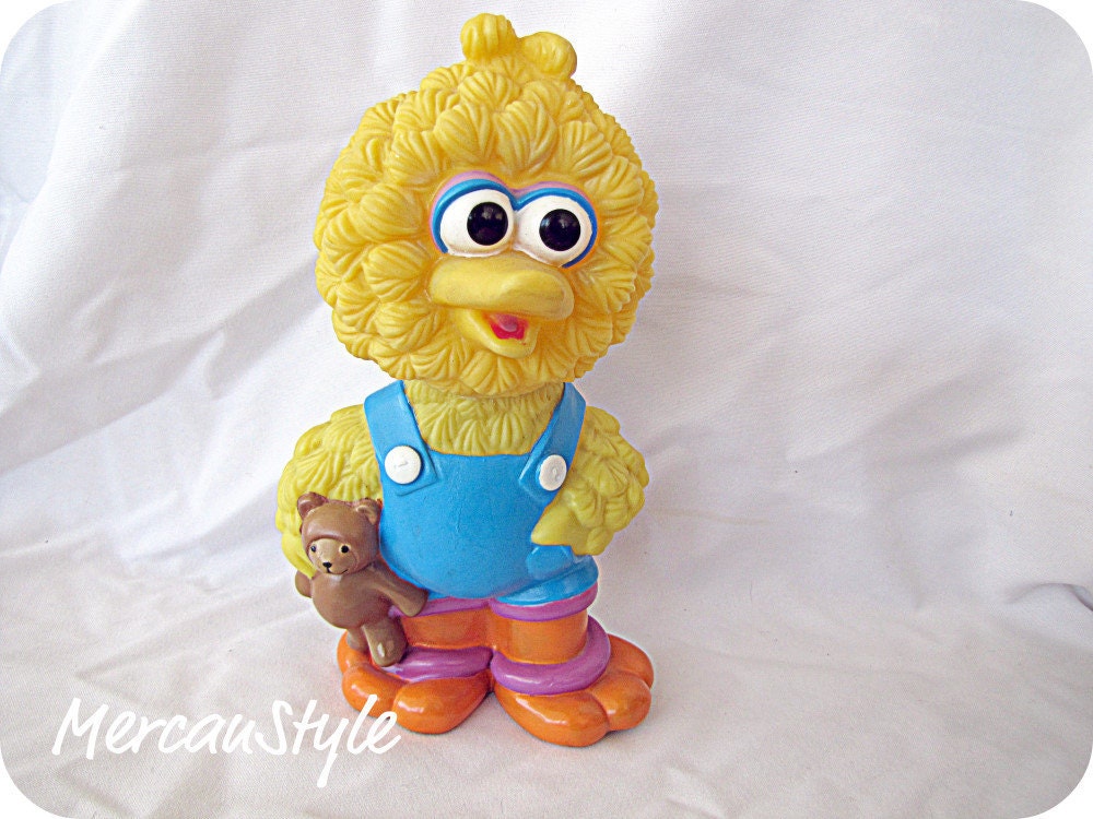 Sesame Street Big Bird Bank Pvc Illco 80s