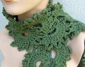 SAGE Crescent Moon Scarf in a wonderful green