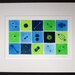 Cell Division 23 Blue and Green - Watercolor Painting of Mitosis