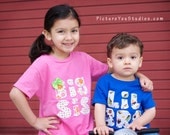 Set of 2 Big Brother Little Brother Big Sister Little Sister shirts - sibling shirts clothes