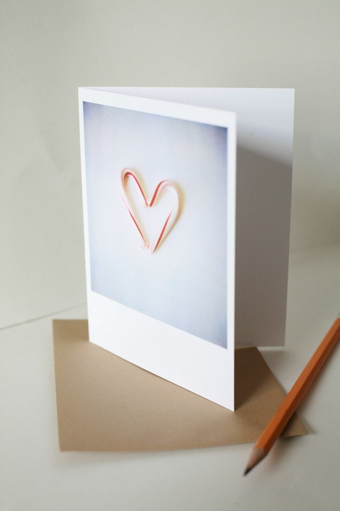 Candy Cane Heart 4x5 Card