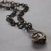 Ceramic and Dolphin, Aged Brass Pendant Necklace: Dolphin Tales