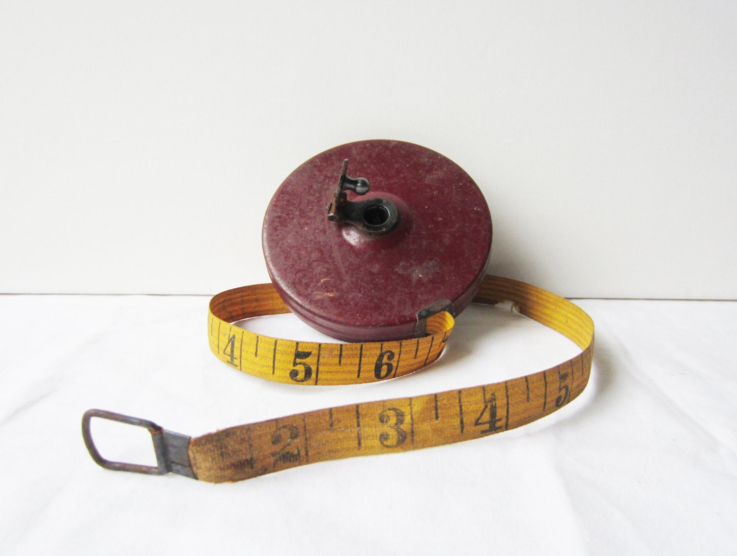 Vintage Lufkin Cloth 50 Ft Tape Measure
