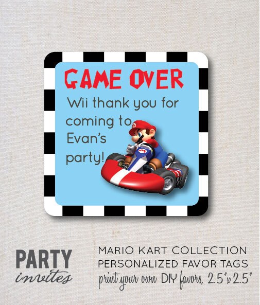 Mario Kart Printables