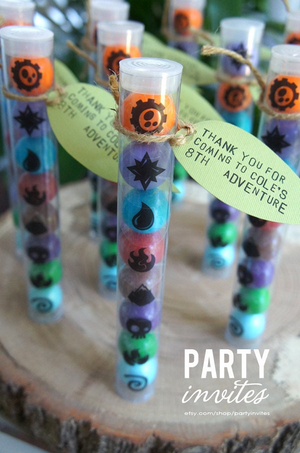 Skylanders Party Favors Element Stickers
