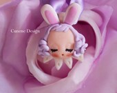 Cunene Bunny sleeping doll Pendant