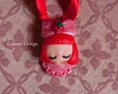 Cunene Strawberry sleeping doll Pendant