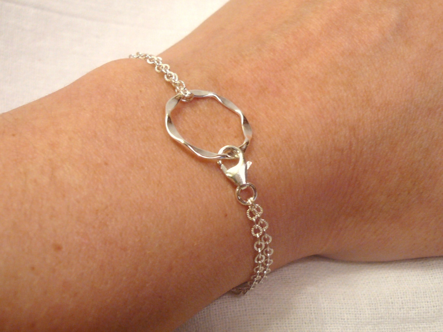 Infinity - A Sturdy Sterling Silver Bracelet - Free Shipping