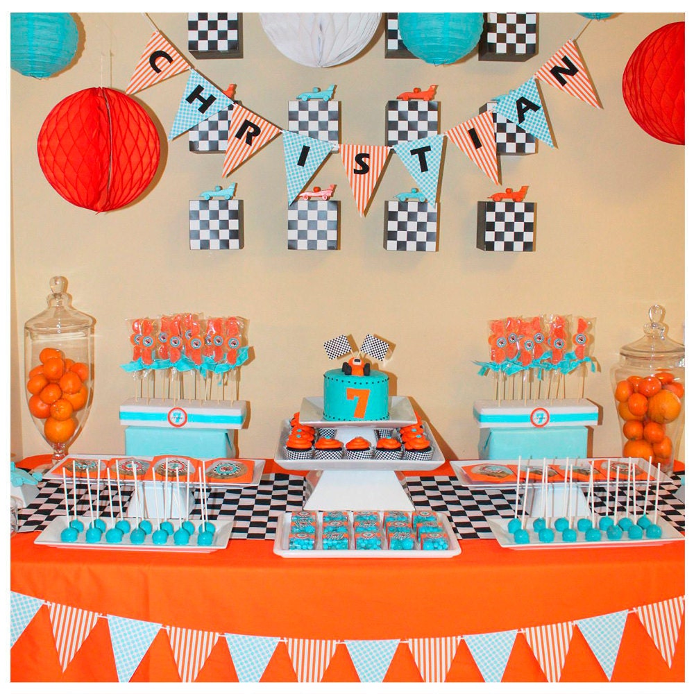 Go Kart Racer Party - Birthday - Race car - Stock Car - Huge Printables Set by Amanda's Parties To Go