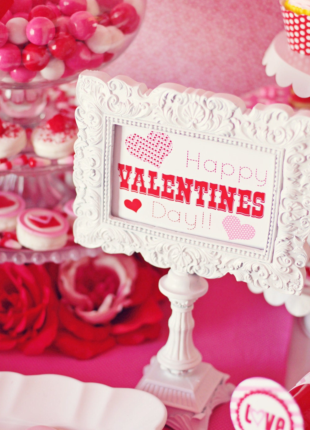 Valentines Party Printables Set by Amanda's Parties TO GO - 60 Percent OFF Il_570xn
