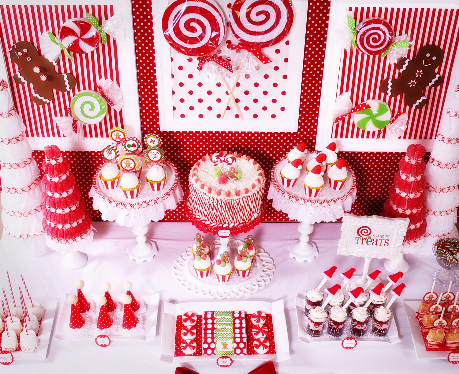 Candy Christmas & Gingerbread Printables  - Huge Party Set by Amanda's Parties To Go - 60% OFF