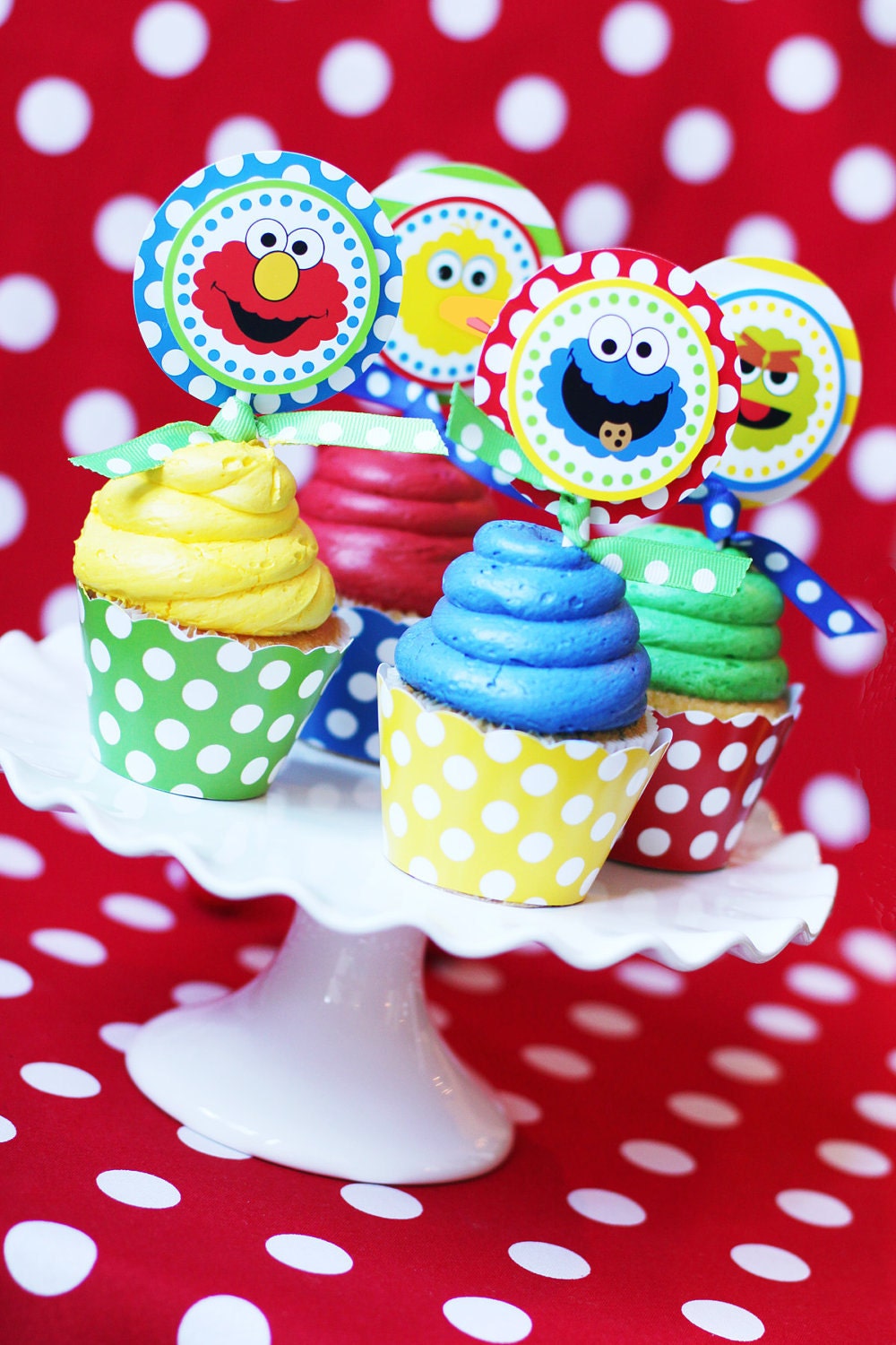 Sesame Street Cupcake Toppers - DIY PRINTABLE - Inspired by Sesame Street - Amanda's  Parties To Go