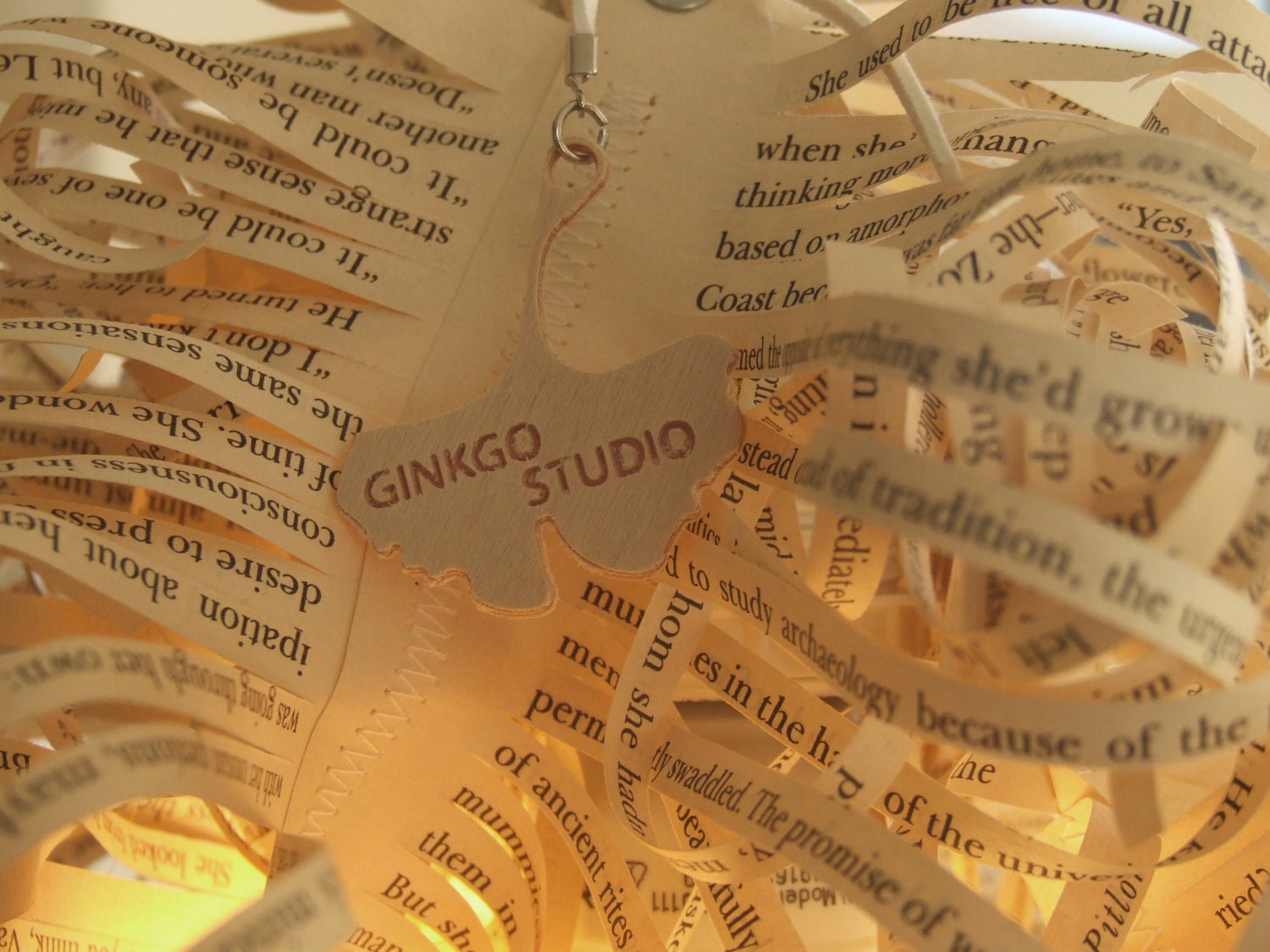 Lampshade -Curly Cloud- by Ginkgo Studio - English edition