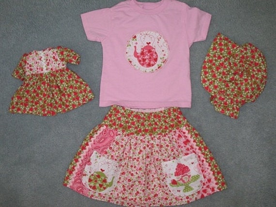 Strawberry shortcake clothing gift set size 3