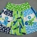 Gidget skirt in blue and lime, size 4