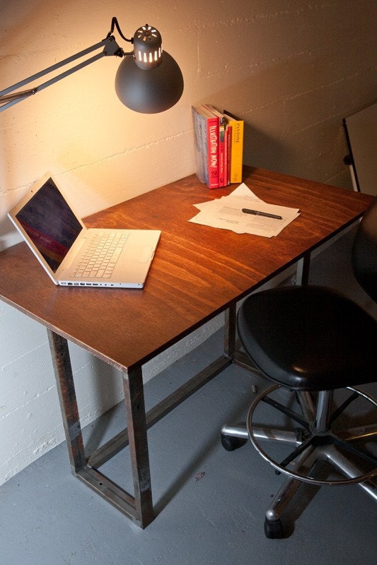 Recycled Industrial Style Drawing or Computer Table - FREE SHIPPING