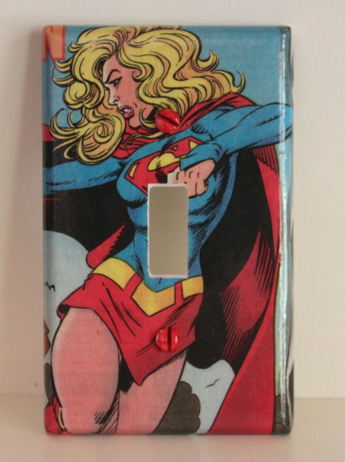 Super Girl DC Resin Switchplate Light Cover