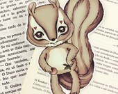 Chipmunk pocket size bookmark