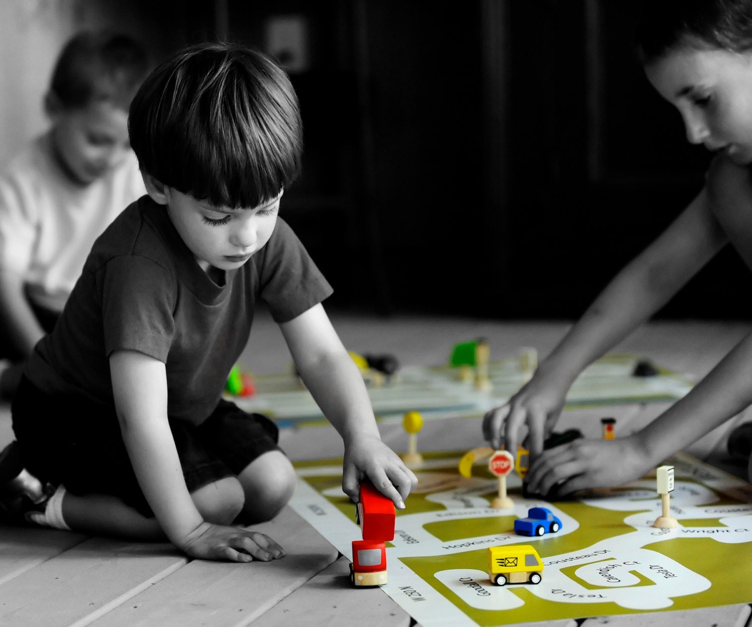 I am Here - Your neighborhood custom map play mat - MEDIUM