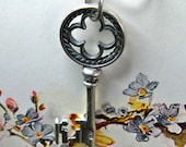 Sterling Silver Vintage-Inspired Celtic Key Charm Pendant