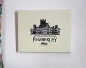 My Heart Belongs At Pemberley, Art Print on canvas, Jane Austen, Pride and Prejudice