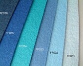 Felt fabric-6 different blue felt set-FS02