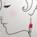 Inlove pill earrings - pink valentines day