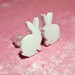 Tiny rabbit earrings, bunny earrings Easter Gift