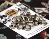 100Pcs 1/2INCH 12mm NICKEL Round grommet EYELETS.