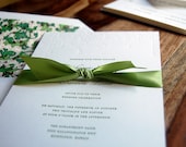 Letterpressed Wedding Invitations - Arbor