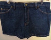 Vintage Mens 1970s Hard Yakka Dark Blue Denim shorts