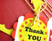 Movie Night Slumber Party- round Thank you tags Il_170x135