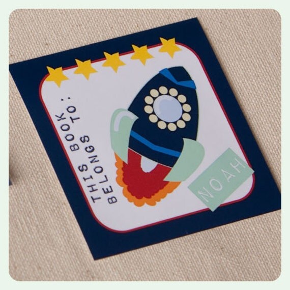 Astronaut book plates Il_570xn