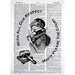 Lawyer Print on Vintage Dictionary Page
