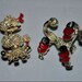Pair of Vintage Poodle Brooches