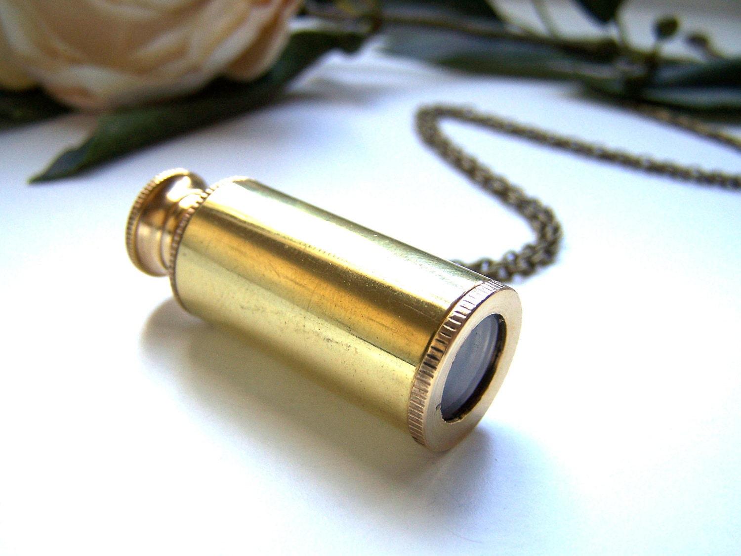 the telescope necklace.