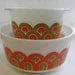 pyrex mixer bowl set fish scales arches art deco mod 70s kitchen hard to find
